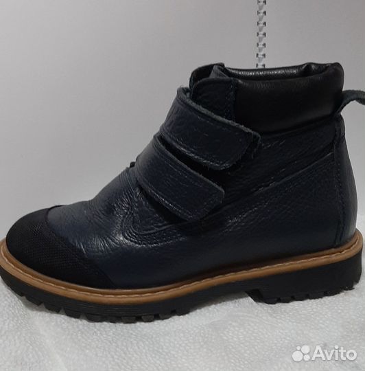 Ботинки кожанные демисезонные на мальчика