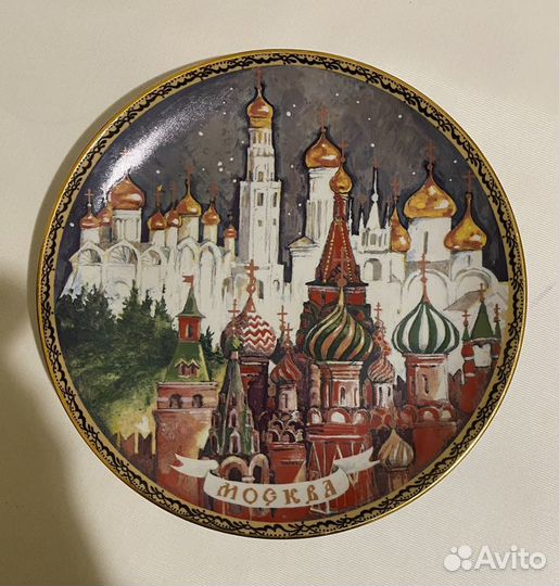 Настенная коллекционная тарелка Фабрик Гарднер в В