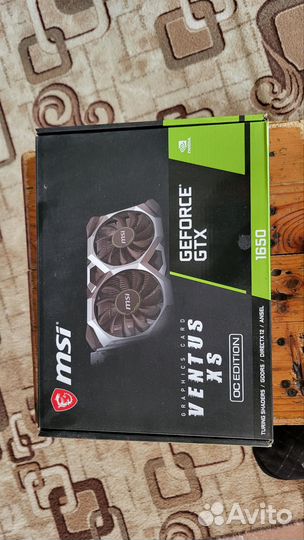 Видеокарта gtx 1650 4gb msi