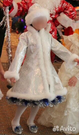 Костюм снегурочки на 6-8 лет