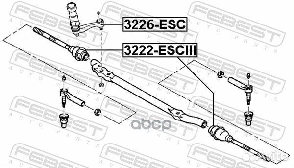 Сошка рулевая cadillac escalade (4WD) 1997- EU