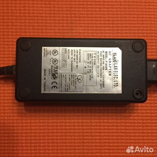 Адаптер F1650K 12V оригинал ILan Elec. Тайвань