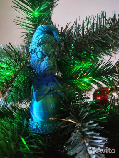 Ёлочная игрушка (Гринч) на 3d принтере