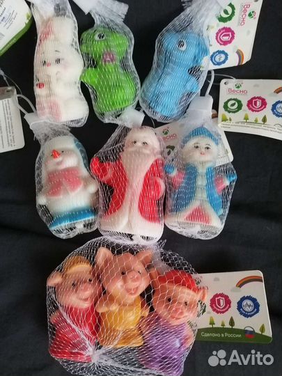 Игрушки СССР резиновые, игрушки пвх Весна