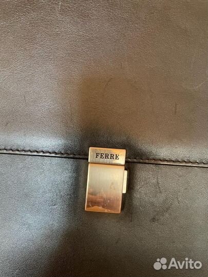 Мужской кожаный портфель бу ferre