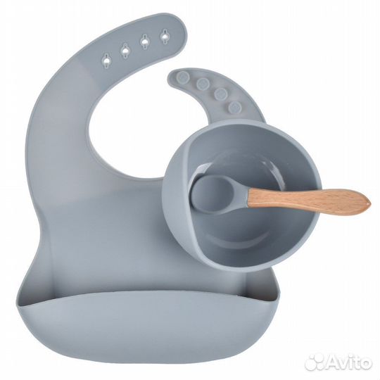 Набор новой детской силиконовой посуды