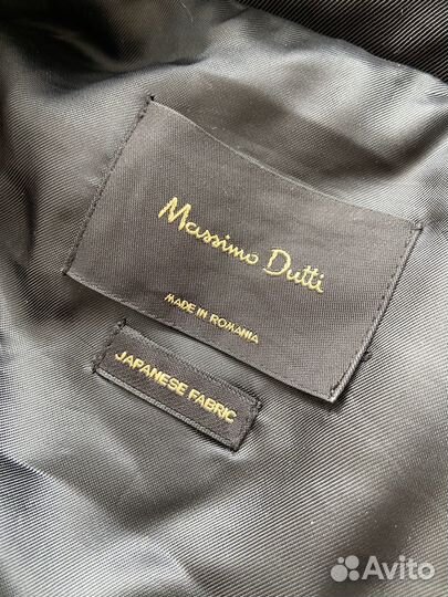 Черный тренч massimo dutti 42 44