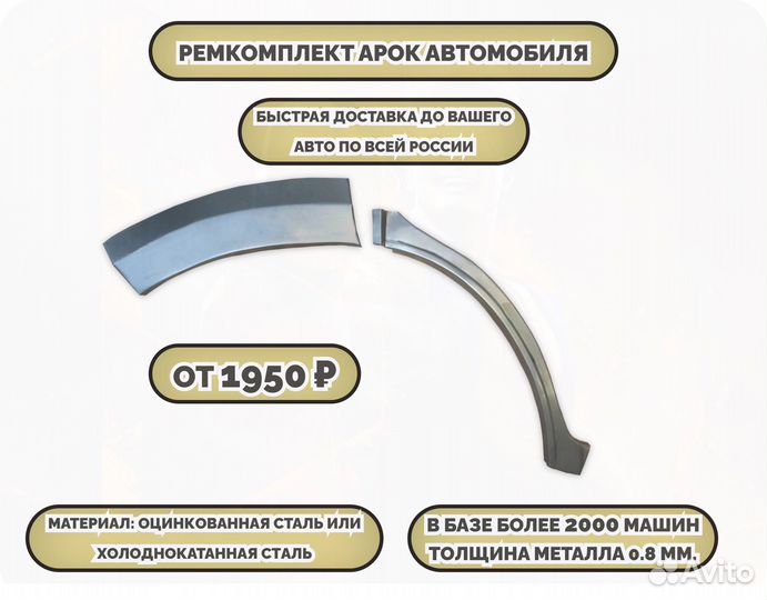 Ремкомплект арок на машину