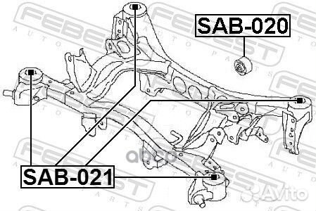 Сайленблок задней балки (subaru impreza G12 200