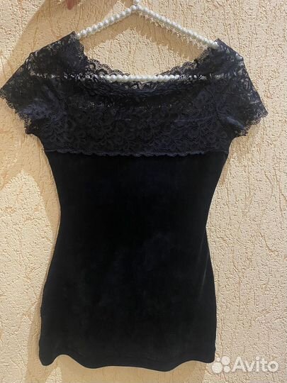 Блузка велюровая