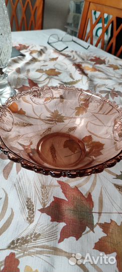 Рубиновое стекло Чехия цветное СССР