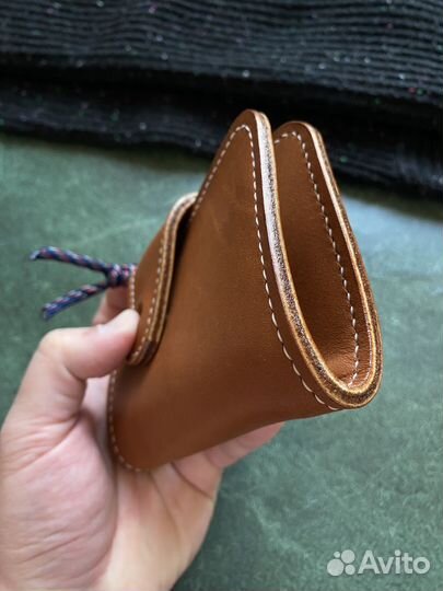 Кошелёк кожаный байкерский