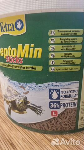 Корм для водяных черепах tetra reptomin sticks