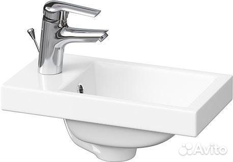 Тумба с раковиной Velvex Klaufs 40.1D белая, шатан