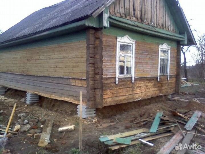 Подьем домов ремонт полов строительство
