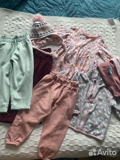 Одежда на девочку пакетом 86-92 на 1-2 года