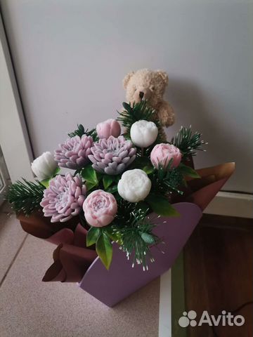Букет цветов из мыла
