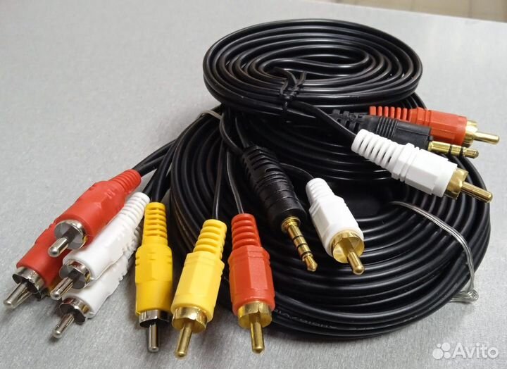 Кабель 3,5jack-2rca или аух-2 тюльпана