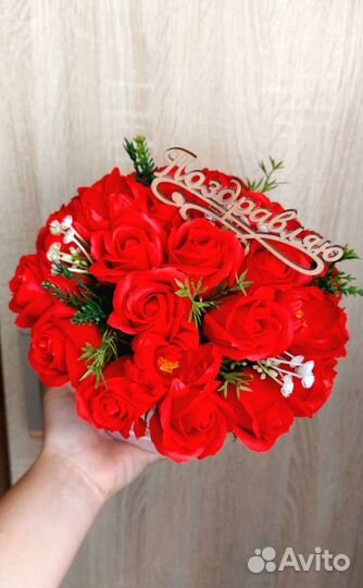 Букет из Мыльных Роз