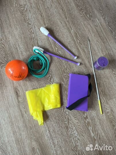 Мяч гимнастический скакалка булавы лента