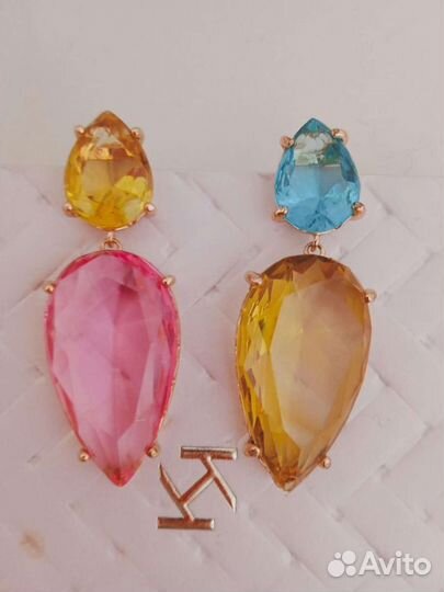 Серьги бижутерия Италия