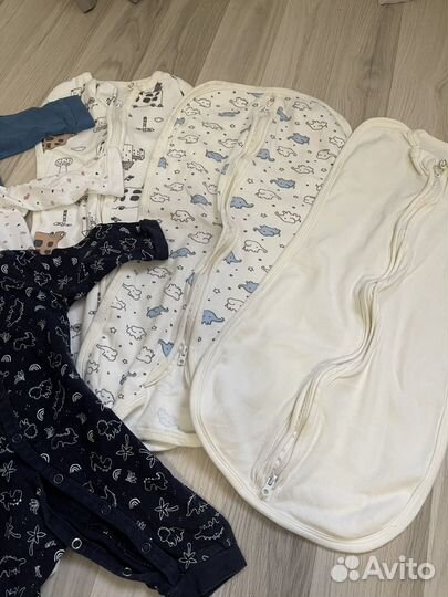 Кокон для свободного пеленания, боди