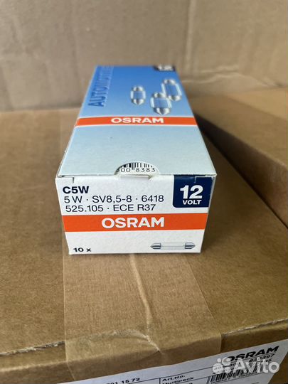 Лампа Osram C5W Италия 10 шт