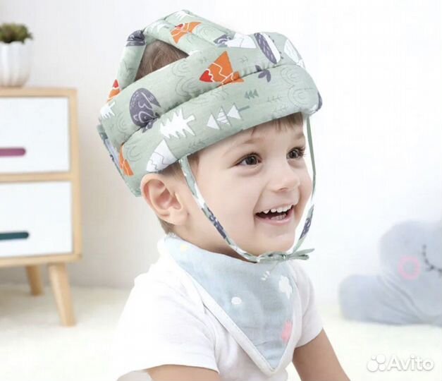 Противоударная шапка шлем для ребенка
