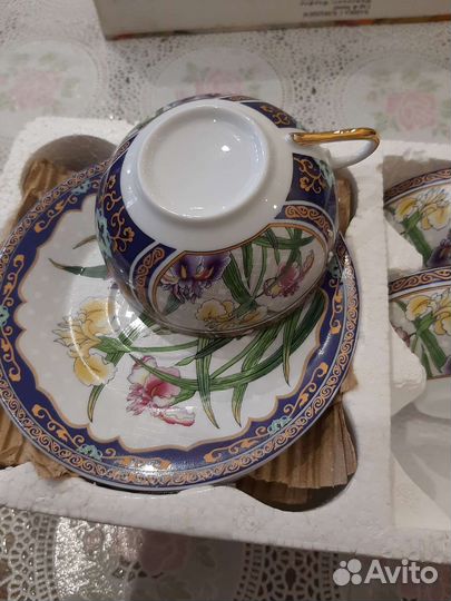 Сервиз чайный, нстоящий фарфор, легчайший