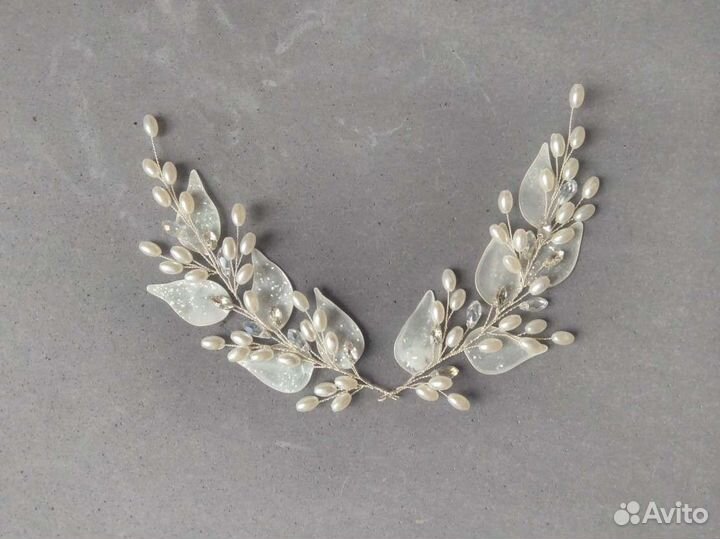 Веточка на причёску, свадебное украшение для волос