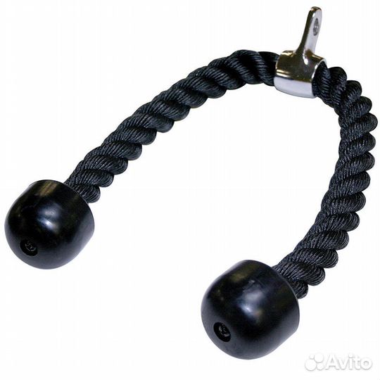 Блочная ручка мягкая тяга - канат с двойным хватом