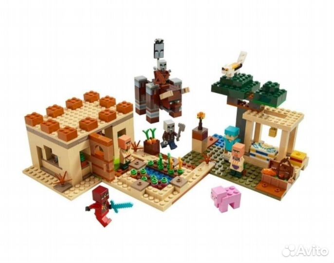 Конструктор minecraft нападение на деревню