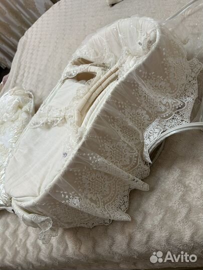 Люлька- переноска для новорожденных, с козырьком