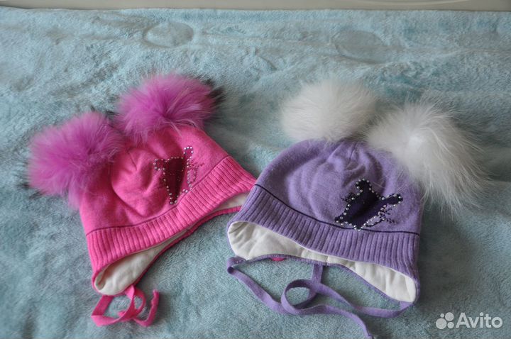 Комплекты шапки манишки зима, весна(6-7 лет)