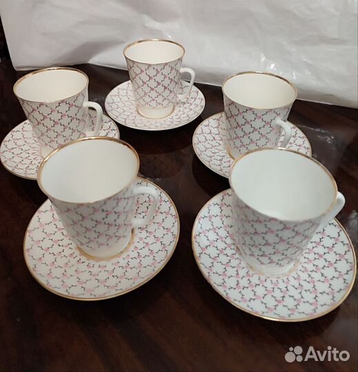 Кофейная пара костяной фарфор лфз