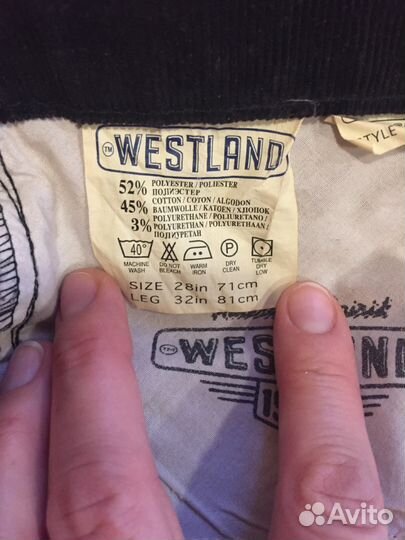 Джинсы вельветовые, 26 размер