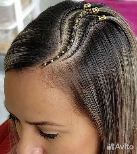 Косы (брейды) по прибору и на висках