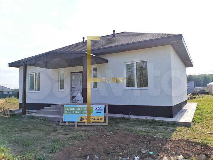 Коттедж 100 м² на участке 7,5 сот.