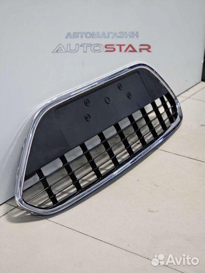 Решетка бампера ford focus 2 хром