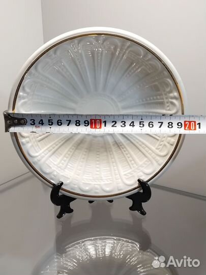 Тарелка зик конаково рельефный декор