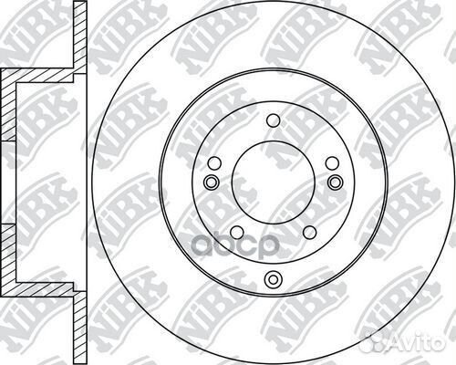Диск тормозной задний RN1712 NiBK