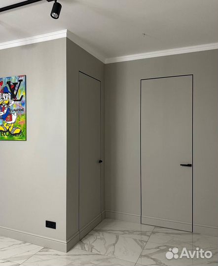 Скрытая дверь в размере