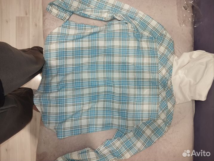 Рубашка в клетку женская