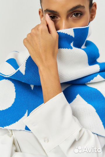 Шарф женский теплый широкий длинный