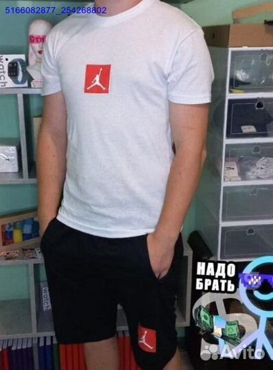 Спортивный костюм футболка + шорты (Арт.32387)