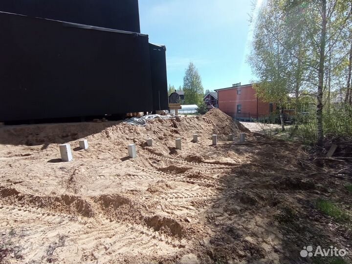 Фундамент на жб сваях