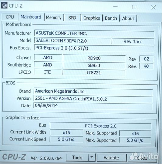 Системный блок sabertooth 990FX, AMD FX-8350