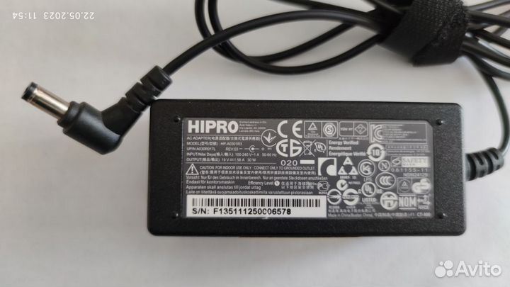 Блок питания для ноутбука монитора Aser HP