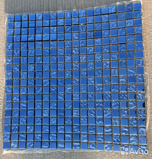 Мозаика 30х30 см, цвет синий, 11 шт