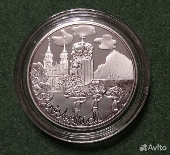 Монета 2016 Земля Гальштат в Австрии Серебро